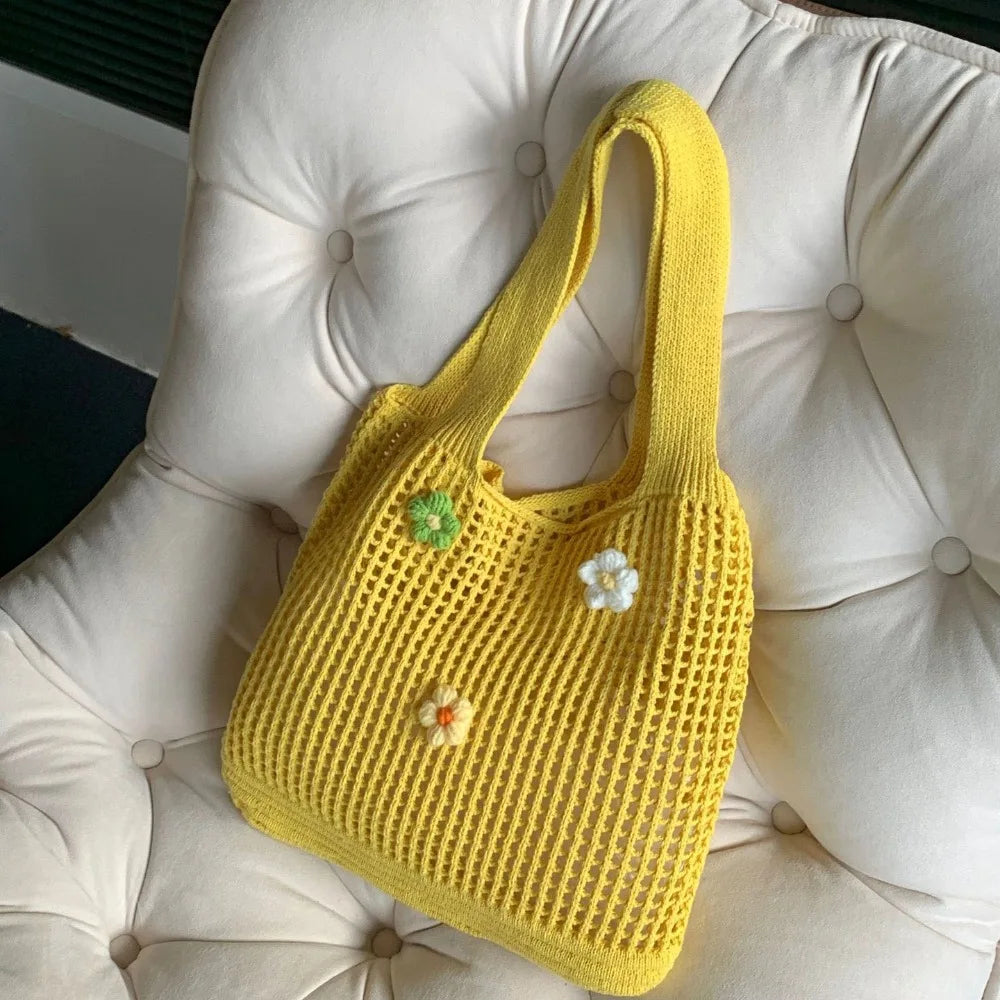 Adena Knitted Hollow Shoulder Bag